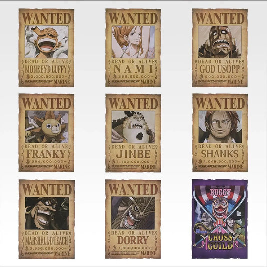 One Piece Giant Bash Vol.1 Wanted Poster Ichiban Kuji Prize J - Japan Exclusive