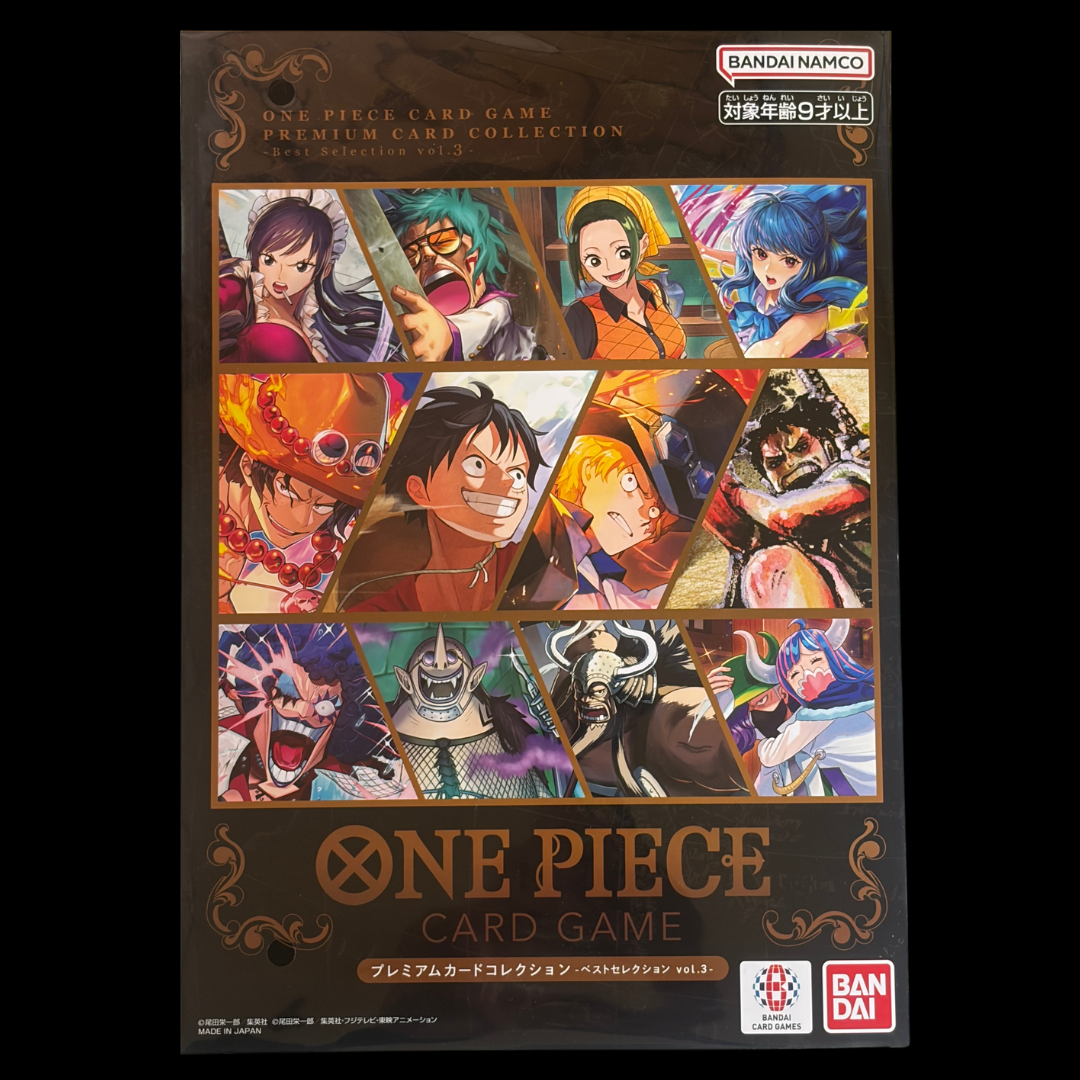 one piece card game best selection vol 3 - Premium Collection Each card measures approximately 63 x 88 mm and comes with a detailed card booklet One Piece Card Game Premium