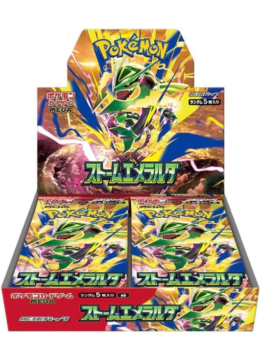 [PRE ORDER] Pokémon Card Game MEGA Expansion Pack: Storm Emeralda 1 BOX SEALED 30 Booster Packs [PRE SALE PRICING)- Japanese