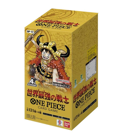 [PRE ORDER] One Piece Card Game OP-17 “The World’s Strongest Warriors” 4th Anniversary Booster Box (Japanese) – Pre-Order | August 2026 Release