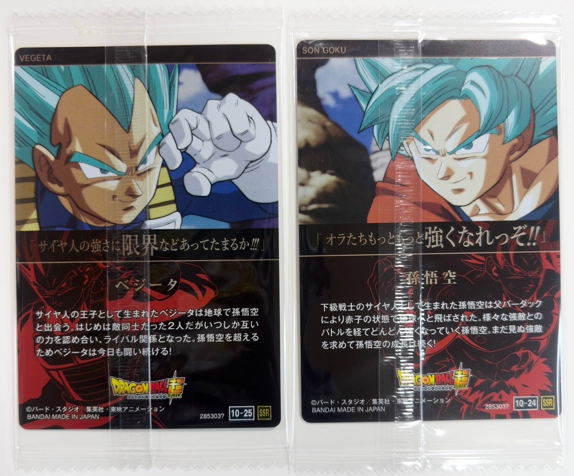 Ita-Jaga Dragon Ball Vol. 10 Card Goku MUI & Vegeta BE [Super Special Rare] Connecting Art