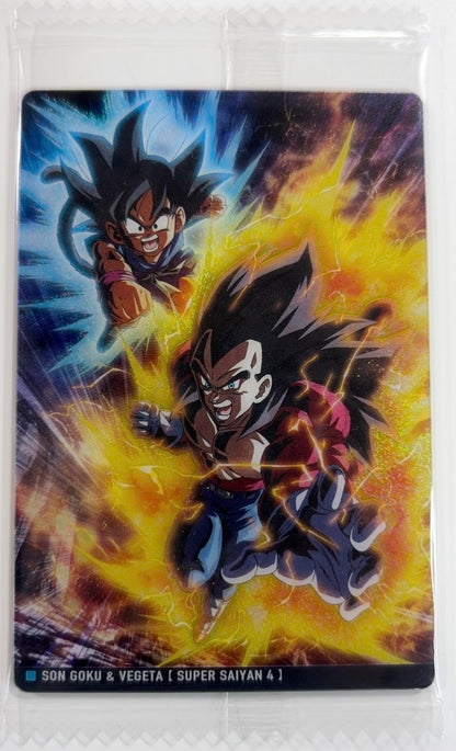 Ita-Jaga Dragon Ball Vol. 9 Card Kid Goku (GT) & SSJ 4 Vegeta (GT) [Rare]