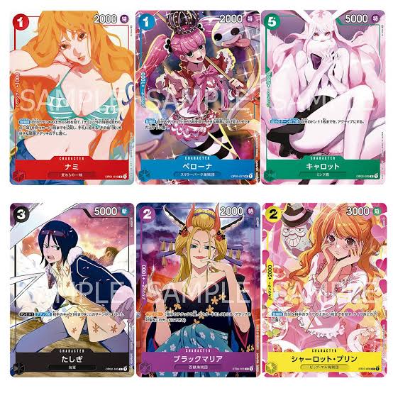 ONE PIECE Card Game Japanese Premium Collection Girls Edition Set of 6 Sealed